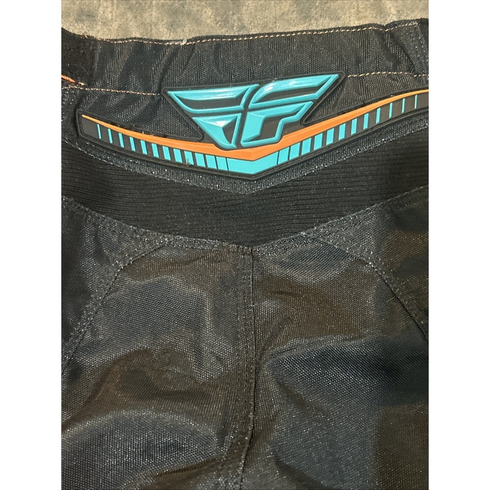 Fly Racing F-16 Youth Motocross Pant Size 18 Teal Orange Black MX Dirt Bike Gear - Picture 8 of 16